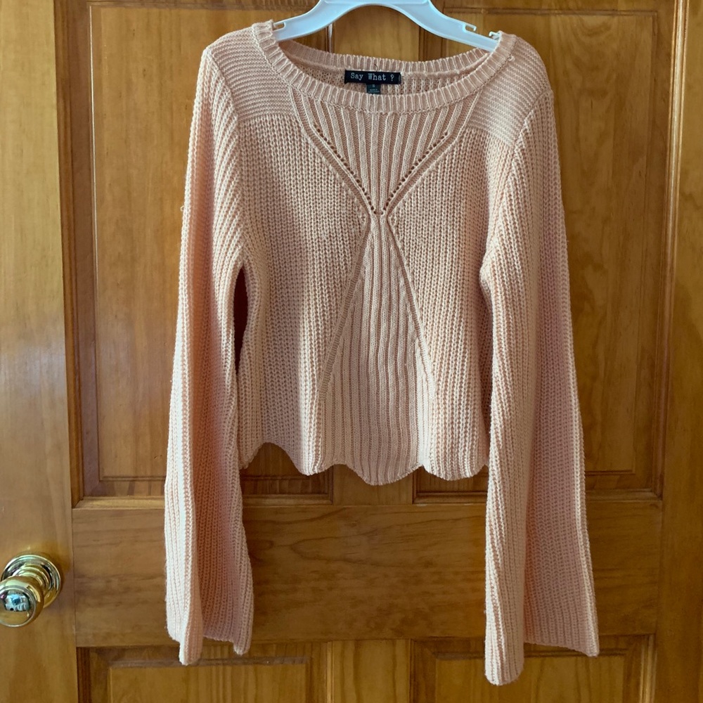 Say What ? flared arm sweater